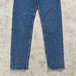 COS  Women’s Tapered Leg Mid Rise Full Length Jeans Button Fly Medium Wash 33/34 Photo 3