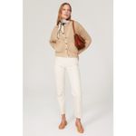 Ralph Lauren Polo  Tan Linen Knit Button Front Cardigan Sweater Size Medium Photo 1