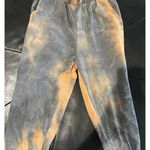 Grey Tie Dye Cropped Jacket & Jogger Set Gray Size M Photo 5