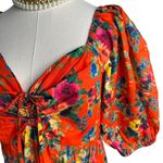 Cara Cara Quinn 100% cotton floral maxi dress cherry bouquet orange size XL Photo 3