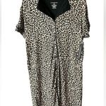 Catherine Malandrino  Leopard Print Pajama Set - Black and Tan Photo 0