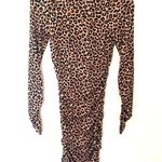 Likely NWT Leopard Print Bali Sheath Long Sleeve Ruched Mock Neck Dress Sz 4 Photo 1