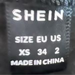 SheIn Black Privé High Waist PU Leather Straight Leg Pants Size 2 XS Photo 4