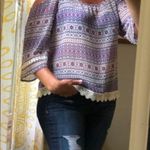 Arizona Jeans Arizona Women’s Cold Shoulder Blouse, Large Photo 2