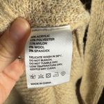 Nap Loungewear Wool Blend Hooded Duster Cardigan Open Front Pockets Tan L Size L Photo 10