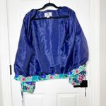 Oleg Cassini Vintage‎  100% 80s Geometric Print Full Zip Windbreaker Size L Photo 5