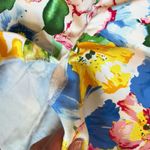 Ralph Lauren Polo  Pencil Skirt Size 8 Floral Watercolours Stretch Cotton See Pic Photo 2