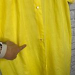 Vintage Archdale Maid House Coat Robe Button Front Yellow Gingham Bee M Lace Size M Photo 2