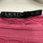 Ralph Lauren Lauren Cable Knit Boatneck Sweater Size XL Pink Long Sleeve Tunic Photo 2