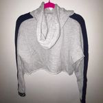 LA Hearts Gray Cropped Sweatshirt Hoodie Photo 2
