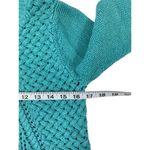 If It Were Me Women's Turquoise Knitted Sweater Photo 5