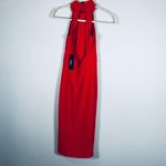 Lulus  Red Flirty Night Slit Dress NWT Photo 11