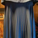 Jill Stuart Jill  Blue Pleated Dress Gown Photo 10