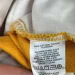 Loft High Rise Paper Bag Straight Leg Crop Pants Yellow Small Elastic Baggy Photo 10