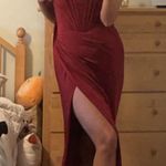 Gown Style Ball Dress Red Size 12 Photo 0