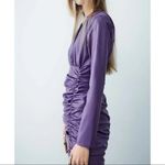 ZARA NWT Faux Vegan Leather Purple Dress XS Bloggers Fav Photo 4
