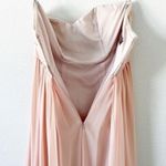 Jenny Yoo  Strapless Luxe Chiffon Bridesmaid Maxi Dress in Whipped Apricot Photo 9