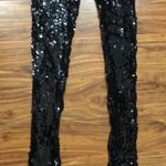 Custo Barcelona  Black Sequins Mid Rise Legging Size large Photo 3