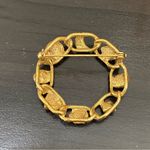 Vintage Unsigned Goldette Victorian Revival Cabochon Wreath Brooch Gold Photo 8
