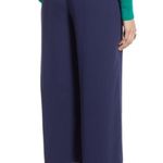 Halogen Women's Wide Leg Blue Crop Pants Size XL NWT Photo 1