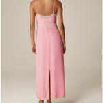 J.Crew  Babydoll Pintuck Lace Trim Slip Dress Crepe de Chine Pink Satin Sz 4 NWT Photo 2