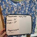 Skies Are Blue  flowy skirt blue flower print size medium Photo 5