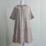 SAKS FIFTH AVENUE ODETTE BARSA VINTAGE 60's Lace Robe in Pastel Pink Blue Size undefined Photo 1