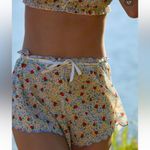 For Love & Lemons  strawberry kiss shorts scalloped bows tie pjs cottagecore Photo 7