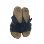 Earth Origins Earth Orgins Women's Size 11 Blue Slide Leather Comfort Sandals‎ Photo 3