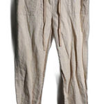 Charter Club  100% Linen‎ Beige Tan Pants Katherine Fit Womens 10 Petite Beachy Photo 0