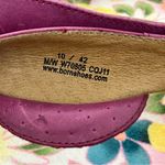 Women’s Born Pink/Purple Leather Flat Loafers With Flower Detail Size 10 Purple Photo 5