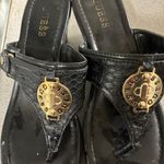 Guess  Leopard Print Wedge Thong Sandals Photo 3