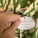 Umgee Tropical Floral Print Green Size Large Wide Leg Flare Flowy Pants NWT Photo 6