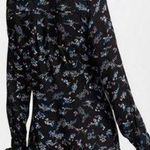 Veronica Beard Preston Long Sleeve Floral Print Silk Dress Photo 1