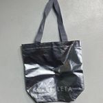 Athleta  Silver Reusable Shopping Tote Bag Sz M Photo 0
