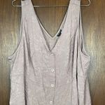 Torrid Plus Size Fit & Flare Jacquard Button Front Tank Top Size 5XL Photo 2