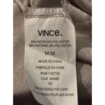 Vince  Gray Linen Blend Roll Sleeve Tunic Shirt Top Women's M Photo 5