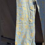 Roberto Cavalli Just Cavalli Floral Vintage Jeans Pants Sz 28 Gold Blue Straight Women’s Photo 4