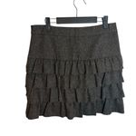 Loft  Tweed Wool Blend Y2K Ruffle Skirt Photo 1