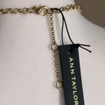 Ann Taylor New Floral Disc Gold Tone Chain 16”Fine Fashion Necklace Photo 2