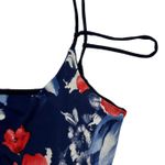 Uptown USA Navy Floral Print Spaghetti Strap Dress (L) Photo 2