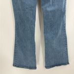 frame denim  Stretch Cotton Le One Crop Mini Boot Casper Blue Jeans Size 26 Photo 12