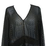 Torrid Chiffon Rainbow Clip Dot Smocked Waist Extreme High Low Top Size 4X Photo 3