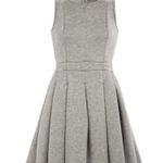 Comptoir des Cotonniers Dress XS Jersey Pleated Gray Neoprene Photo 1