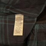 Loft New With Tags  Black Sweatshirt With Blackwatch Plaid Ruffle Hem Sz M Photo 8