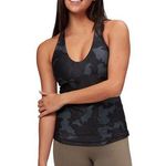 prAna NWT Layna Cross Back Built-in Bra Tank Top | Black Camo | Small Photo 0