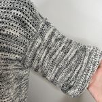 Michael Stars  Crochet Knit Short Sleeve High Low Marled Gray Sweater Size XS/S Photo 2