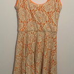 Bar III  orange and cream lace dress xs Photo 0