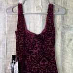 Jump  Apparel XS Juniors  Maroon Sleeveless Lined Mini Sheath Cocktail Dress Photo 6