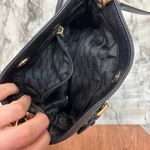 Michael Kors  Crossbody Bag black leather gold logo Classic purse Photo 2